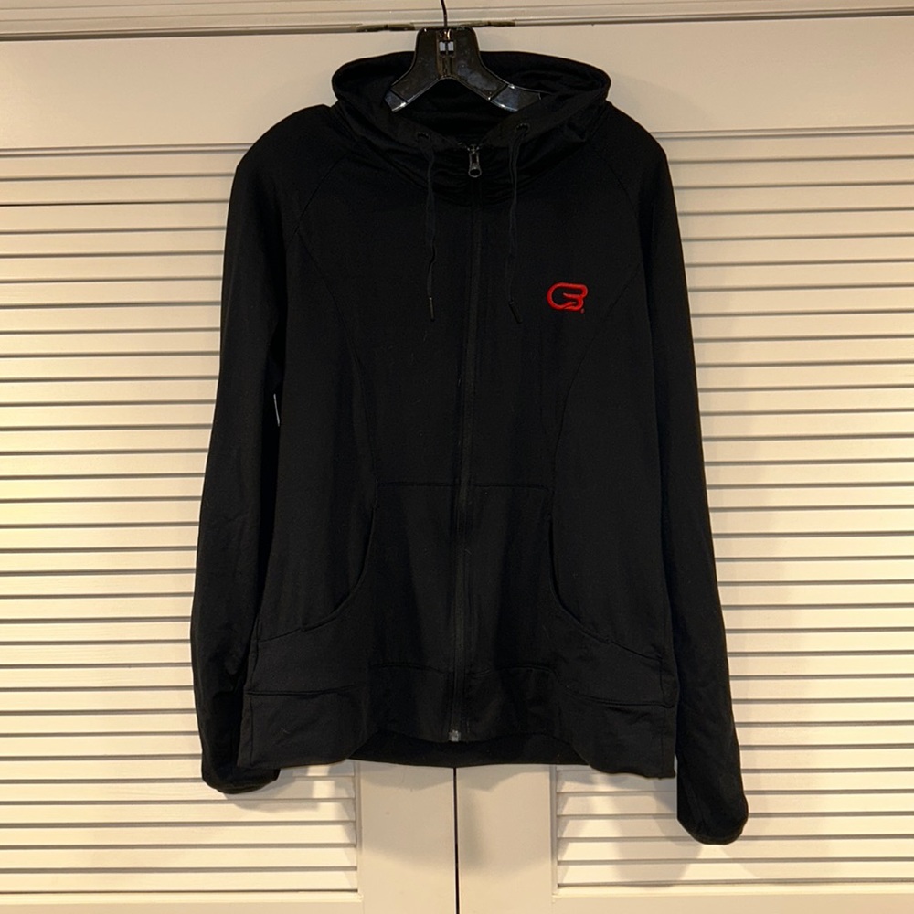 CycleBar Sport Tek Black Zip Up Size Large
